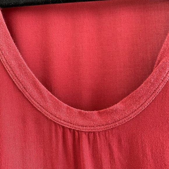 James Perse Maroon High-Low Woven Tank Size 1 (Small) - Picture 3 of 11